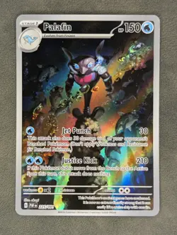 Palafin - 225/091 Pokemon TCG Illustration Rare SV: Paldean Fates Near Mint - Image 3