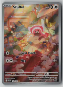 Stufful 154/132 Illustration Rare Mega Evolution Pokemon TCG Near Mint (NM) 1 - Image 1