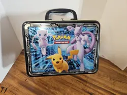 Pokemon TCG Collector Chest Tin Fall 2019 Charizard Mewtwo Lunchbox EMPTY - Image 3