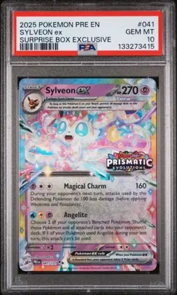2025 POKEMON PRE EN-PRISMATIC EVOLUTIONS 041 SYLVEON EX - PSA 10 - Image 1