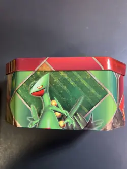 Blaziken EX Hoenn Power Tin Pokemon Storage Tin Metal Box EMPTY Swampert RARE - Image 2