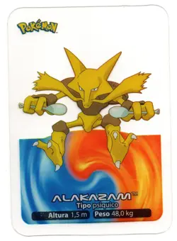 ALAKAZAM #065 LAMINCARD COLECCION POKEMON LAMINCARDS 2005 EDIBAS (USADA) - Image 1
