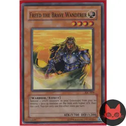 Yugioh Freed the Brave Wanderer IOC-014 Super Rare MP - Image 1
