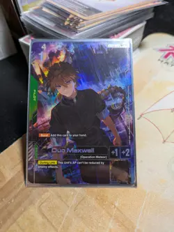 Duo Maxwell Alternate Art Foil - GD01-090 R+ NM - Gundam TCG Card Game - Image 1