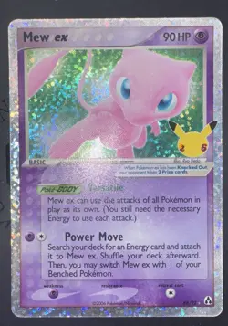 Mew ex 88/92 Celebrations 25th Anniversary Holo Pokemon TCG Card - Image 1