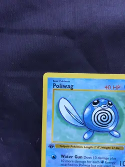 Pokemon Cards: Base Set 1st Edition Common: Poliwag 59/102 - Image 2