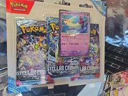 Pokemon Scarlet ⚡ Violet: Stellar Crown 3pk Booster Blister & (5) 25Card Packs - Image 2