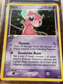 Pokemon 2006 Black Star Promo Mew Holo Card #040 CGC 7 PSA Slab NM TCG Card - Image 3