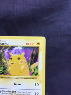 Pokemon Cards: Base Set Shadowless Common: Red Cheek Pikachu 58/102 - Image 3