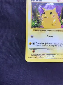 Pokemon Cards: Base Set Shadowless Common: Red Cheek Pikachu 58/102 - Image 5