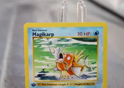 Pokemon TCG Magikarp Card 35/102 Base Set 1st Edition Shadowless Uncommon LP+ - Image 4