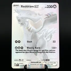 [ART CARD] Reshiram ex 173/086 CUSTOM- High Quality Texture *READ DESCRIPTION* - Image 1