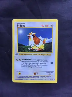 Pokemon Cards: Base Set 1st Edition Common: Pidgey 57/102 - Image 1