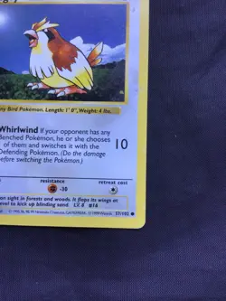 Pokemon Cards: Base Set 1st Edition Common: Pidgey 57/102 - Image 4