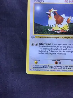Pokemon Cards: Base Set 1st Edition Common: Pidgey 57/102 - Image 5
