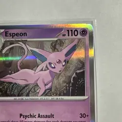 Espeon 033/131 Rare Holo Card Prismatic Evolutions PRE Pokemon TCG NM - Image 4