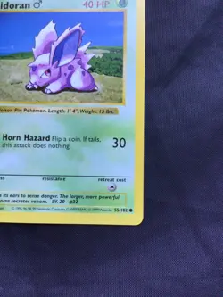 Pokemon Cards: Base Set 1st Edition Common: Nidoran M 55/102 - Image 4
