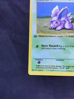 Pokemon Cards: Base Set 1st Edition Common: Nidoran M 55/102 - Image 5