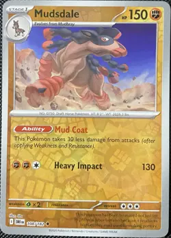 Mudsdale 108/182 Sv10: Destined Rivals Reverse Holo - Pokemon Card - Image 1