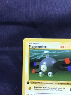 Pokemon Cards: Base Set 1st Edition Common: Magnemite 53/102 - Image 2