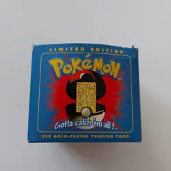 23K Gold Plated CHARIZARD Trading Card 1999 Burger King Pokemon Ball NEW SEALED - Image 4