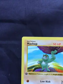 Pokemon Cards: Base Set 1st Edition Common: Machop 52/102 - Image 2