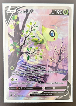 Celebi V 245/264 - Fusion Strike - Ultra Rare Full Art Alt Art Pokemon Card NM - Image 1