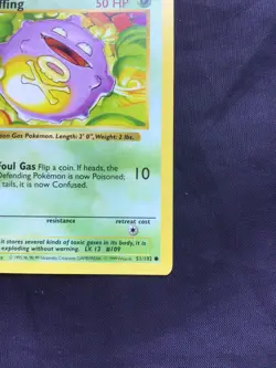 Pokemon Cards: Base Set 1st Edition Common: Koffing 51/102 - Image 4