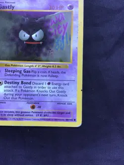 Pokemon Cards: Base Set 1st Edition Common: Gastly 50/102 - Image 4