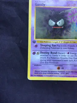 Pokemon Cards: Base Set 1st Edition Common: Gastly 50/102 - Image 5