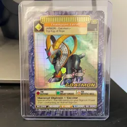 VINTAGE 2002 Goatmon BO-247 HOLO FOIL DIGI BATTLE CARD NM - Image 1