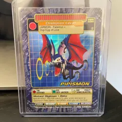 Vintage 2002 Digimon Digi Battle Card Series 5 PIPISMON BO-249 HOLO FOIL - Image 1