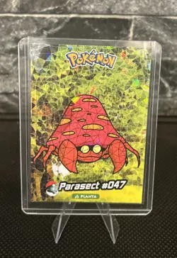 Pokemon #047 Parasect Stained Glass Crystal Card Collection Holo (2024) - Image 1