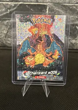 Pokemon #006 Charizard Stained Glass Crystal Card Collection Holo (2024) - Image 1