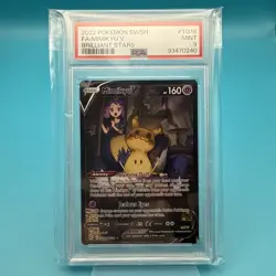 PSA 9 MINT Mimikyu V TG16 Brilliant Stars Trainer Gallery 2022 Pokemon Card - Image 1