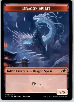 Dragon Spirit Token - Kamigawa: Neon Dynasty - 7 - NM - Image 1