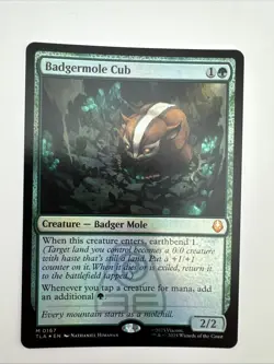 Badgermole Cub (Foil) - MTG Avatar: The Last Airbender NM - See Photos - Image 3