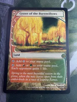 1x Grove of the Burnwillows, Future Sight, LP, MTG - Image 1