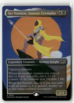 Syr Vondam, Sunstar Exemplar (Borderless) 302 NM Foil MTG Edge of Eternities - Image 1