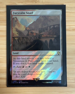 MTG: Furycalm Snarl (Surge Foil) Commander: Final Fantasy Surge Foil NM - Image 1