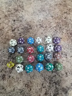 Magic The Gathering Dice Lot Of 22 Various Set! Regular Sized - Image 1