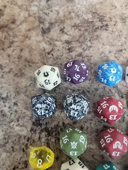 Magic The Gathering Dice Lot Of 22 Various Set! Regular Sized - Image 3