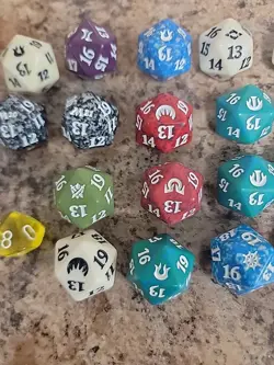 Magic The Gathering Dice Lot Of 22 Various Set! Regular Sized - Image 4
