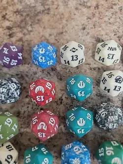 Magic The Gathering Dice Lot Of 22 Various Set! Regular Sized - Image 5