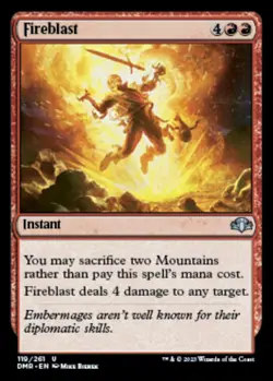 FOIL 4x Fireblast x4 - Dominaria Remastered (DMR) - Image 1