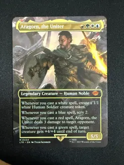Aragorn, the Uniter (BORDERLESS) - Lord of the Rings (Magic Gathering) - Image 1