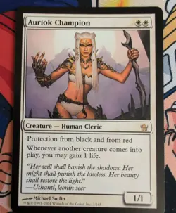 MTG Rare Auriok Champion 2004 Magic The Gathering Fifth Dawn - Image 1