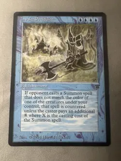 MTG "Invoke" "Prejudice" Legends Regular Rare in NM/MT Condition - Image 1
