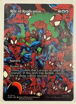 MTG Spiderman’s Rite of Replication (Borderless) Marvel Universe Eternal-Legal - Image 1