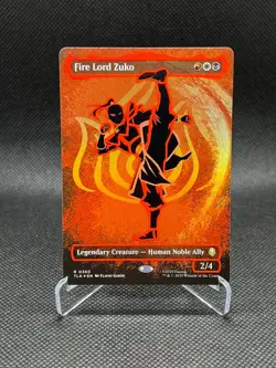 Fire Lord Zuko (Borderless) (Neon Ink Foil) Avatar: The Last Airbender Foil MTG - Image 1